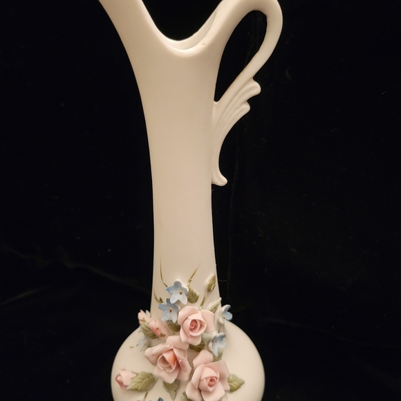 Lefton Vintage China Pitcher Vase. Made in Japan. - Picture 3 of 8